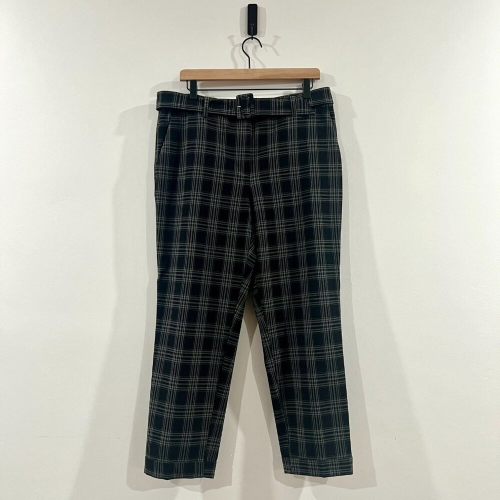 LOFT Devin Slim Pants in Gray/Black Plaid